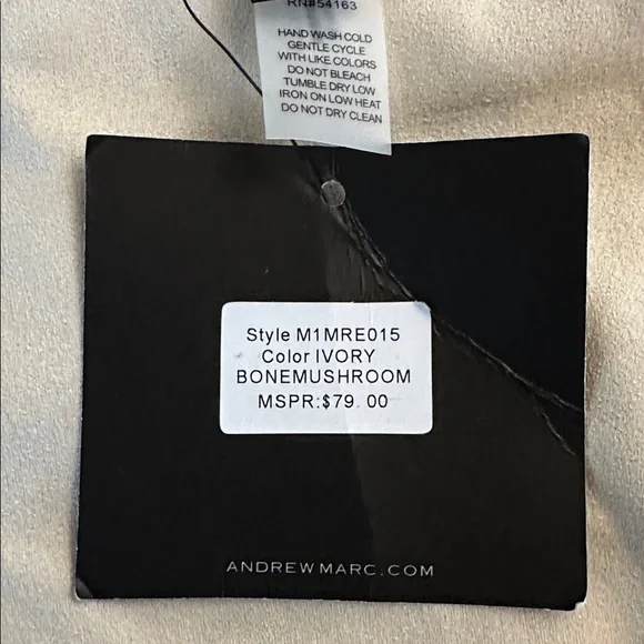 “Marc New York” Cream Fringe Cut-Out Ultra Suede Cape - Picture 7 of 7